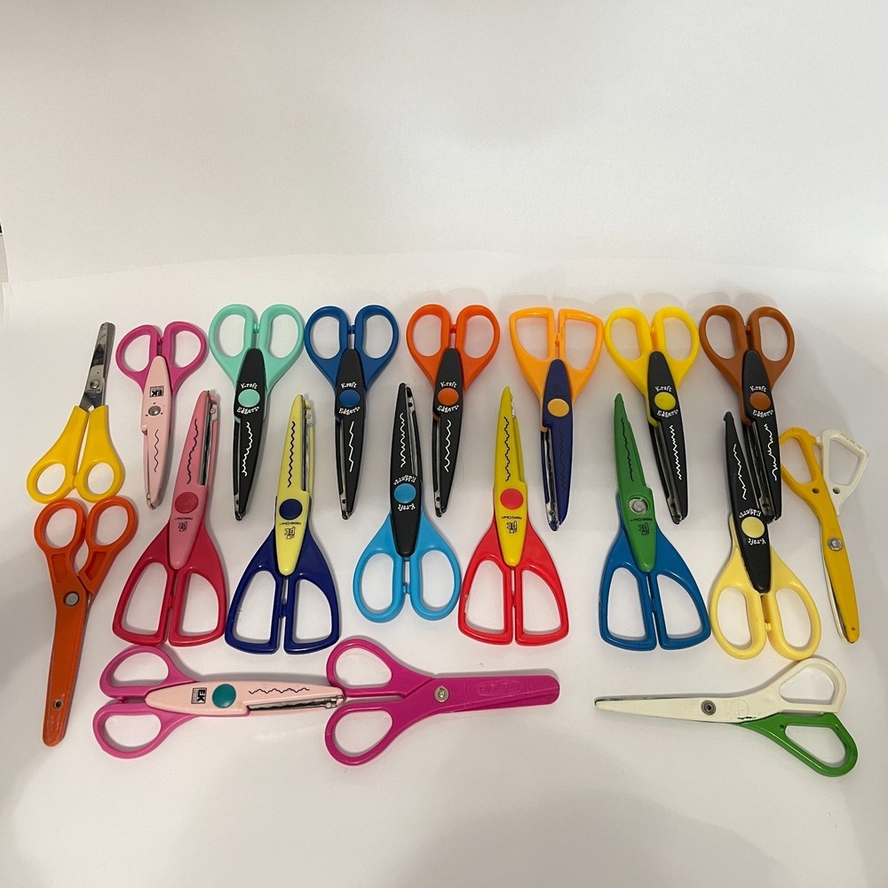 EK Success Paper Shapers Photo Kraft‎ Edgers Craft Scissors Assortment Lot of 19